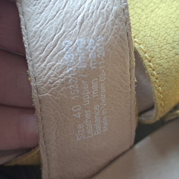 DANSKO Leather Astrid Textured Nubuck Yellow Sandals EU Size 39 - US Size 8.5 - Picture 12 of 13